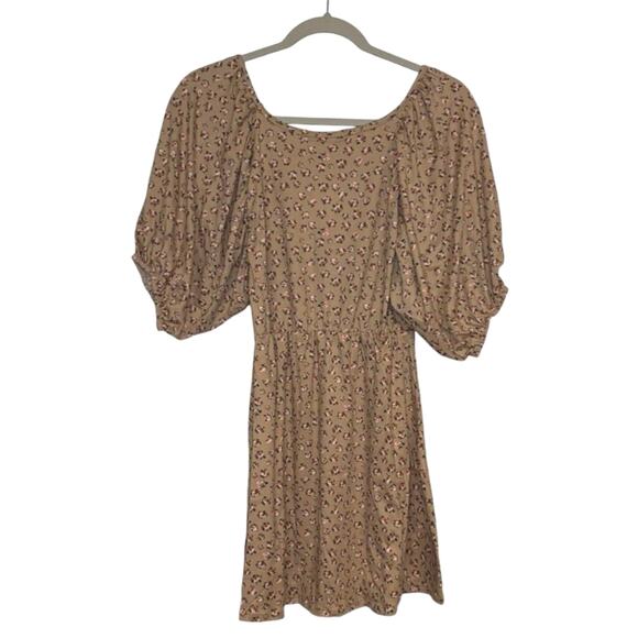 Velvet Torch Puff Sleeve Sage Floral Mini Dress XS NWT Romantic - Picture 2 of 4